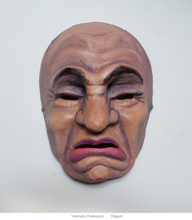 Disgust mask by Yolanda Chetwynd